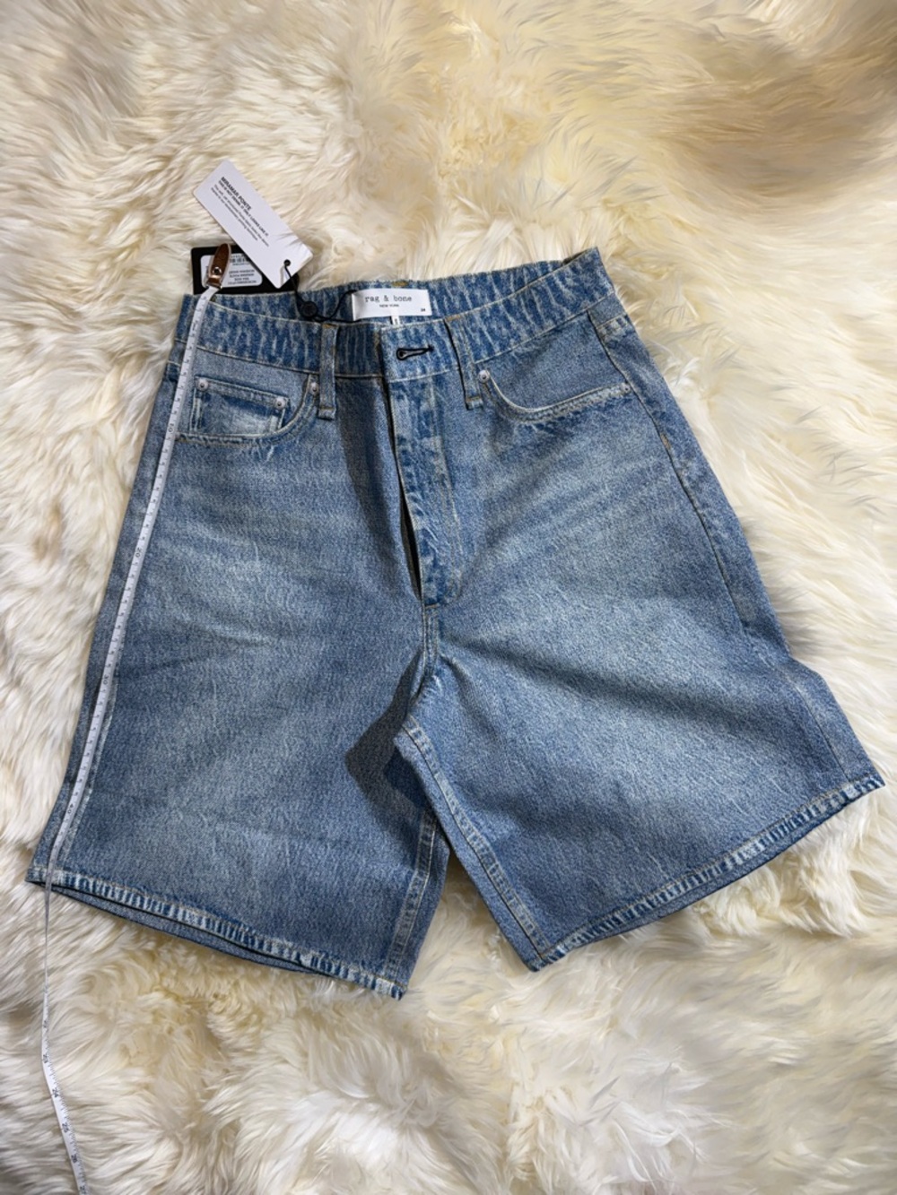 rag & bone Miramar Ponte Denim Shorts | McKenna Short | Size 24 | NWT - Picture 5 of 12